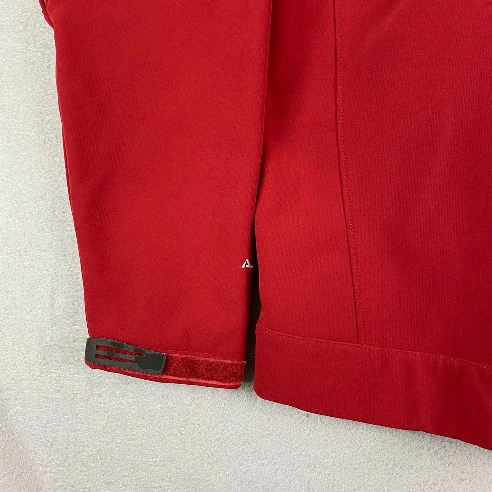 North Face Mens Apex Softshell Jacket XL dark red Ski Snowboard full zip